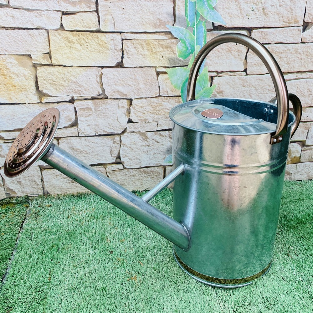 Galvanised Steel Watering Can 9Ltrs Barn Farm Plants