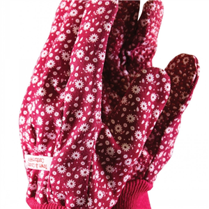 Glove Cotton Grip Red Medium