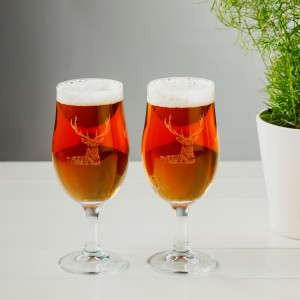 2 Craft Beer Glass STAG