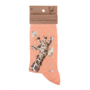 Socks Ladies Giraffe Flwr